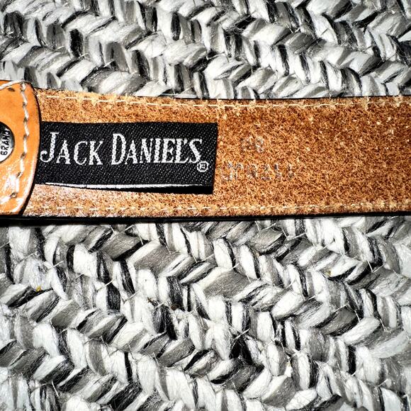 Jack Daniels Mens Size 30 Old No 7 Embossed 1179JD Brown Full Grain Leather Belt - Picture 9 of 10